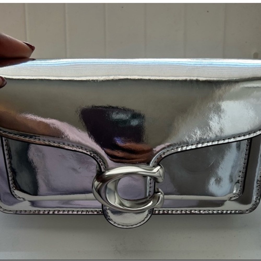 Coach metallic tabby with card slot